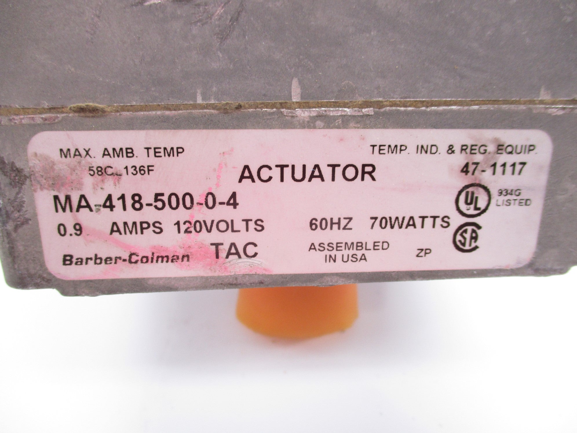 BARBER-COLMAN MA-418-500-0-4 NSNP