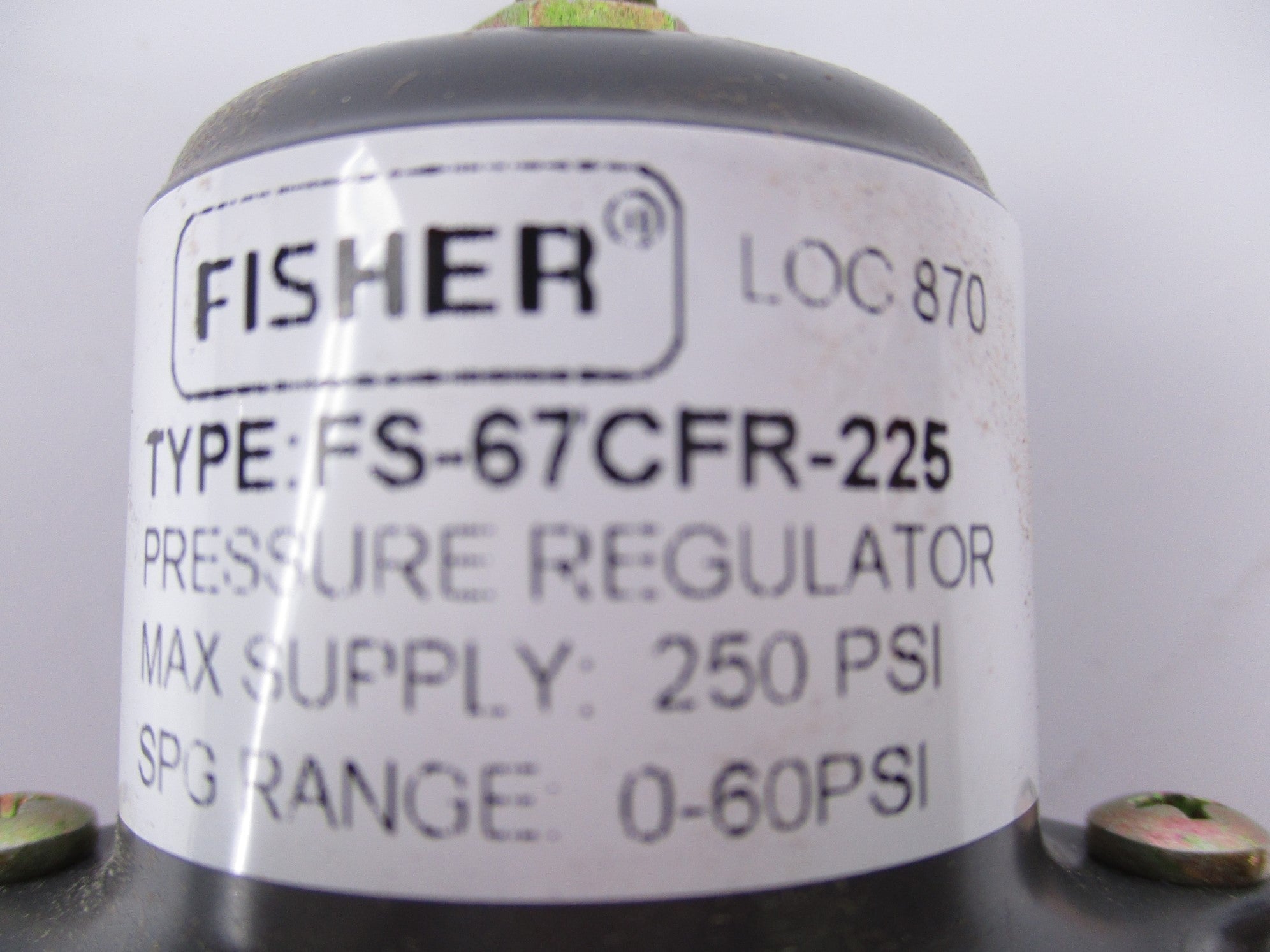 FISHER 67CFR-225 NSNP