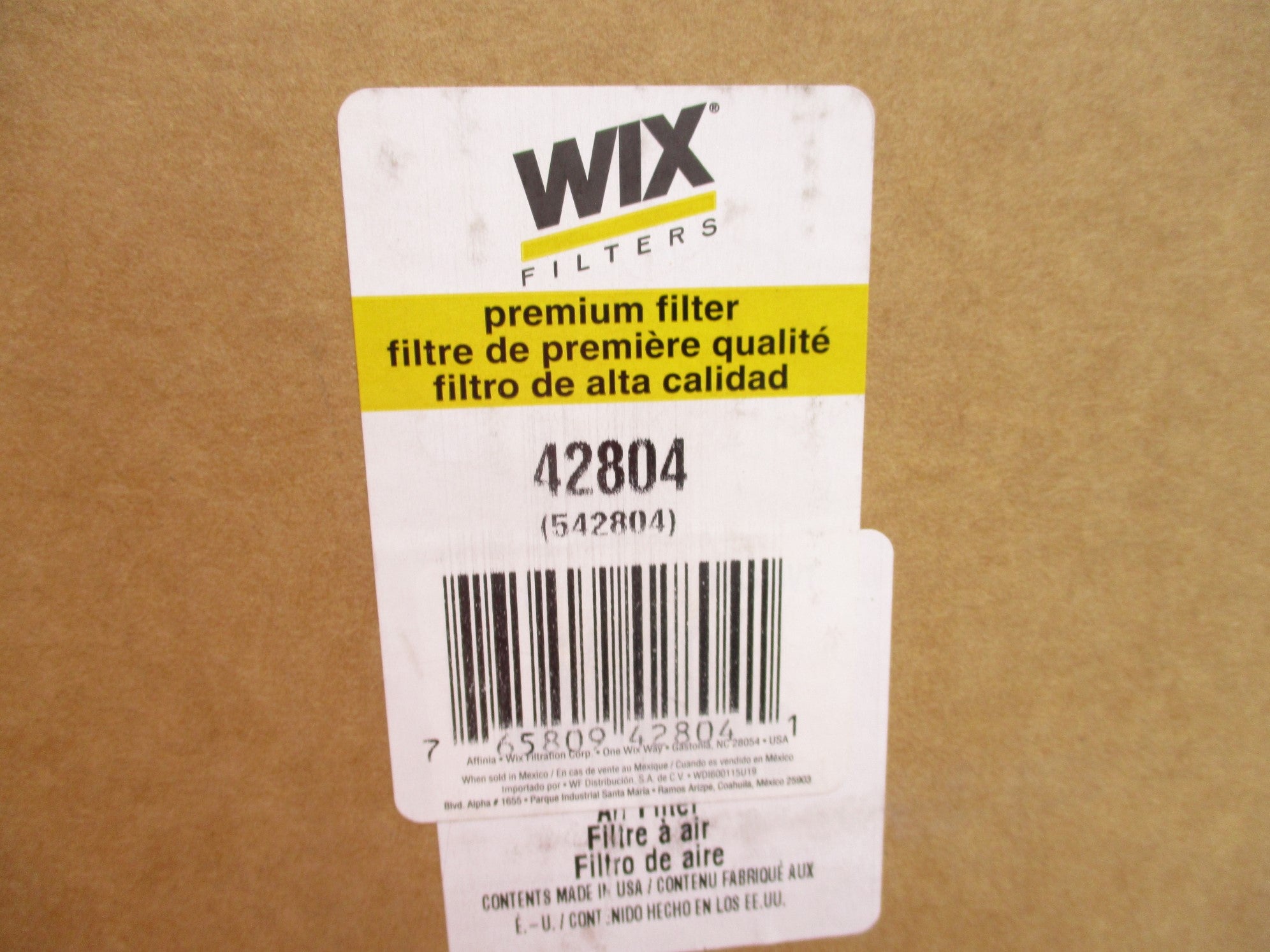 WIX 42804 NSMP