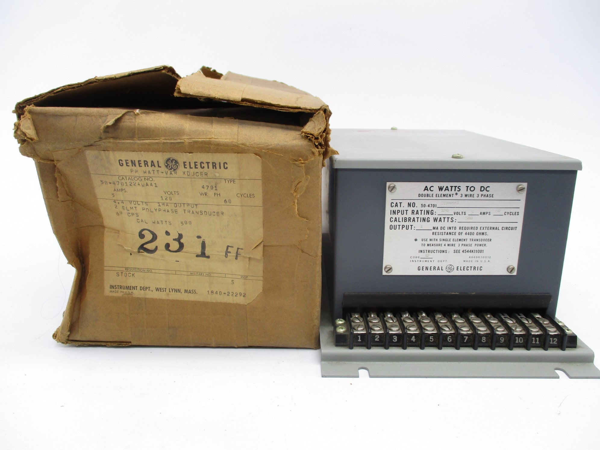 GENERAL ELECTRIC 50-470122AWAA1 NSMP
