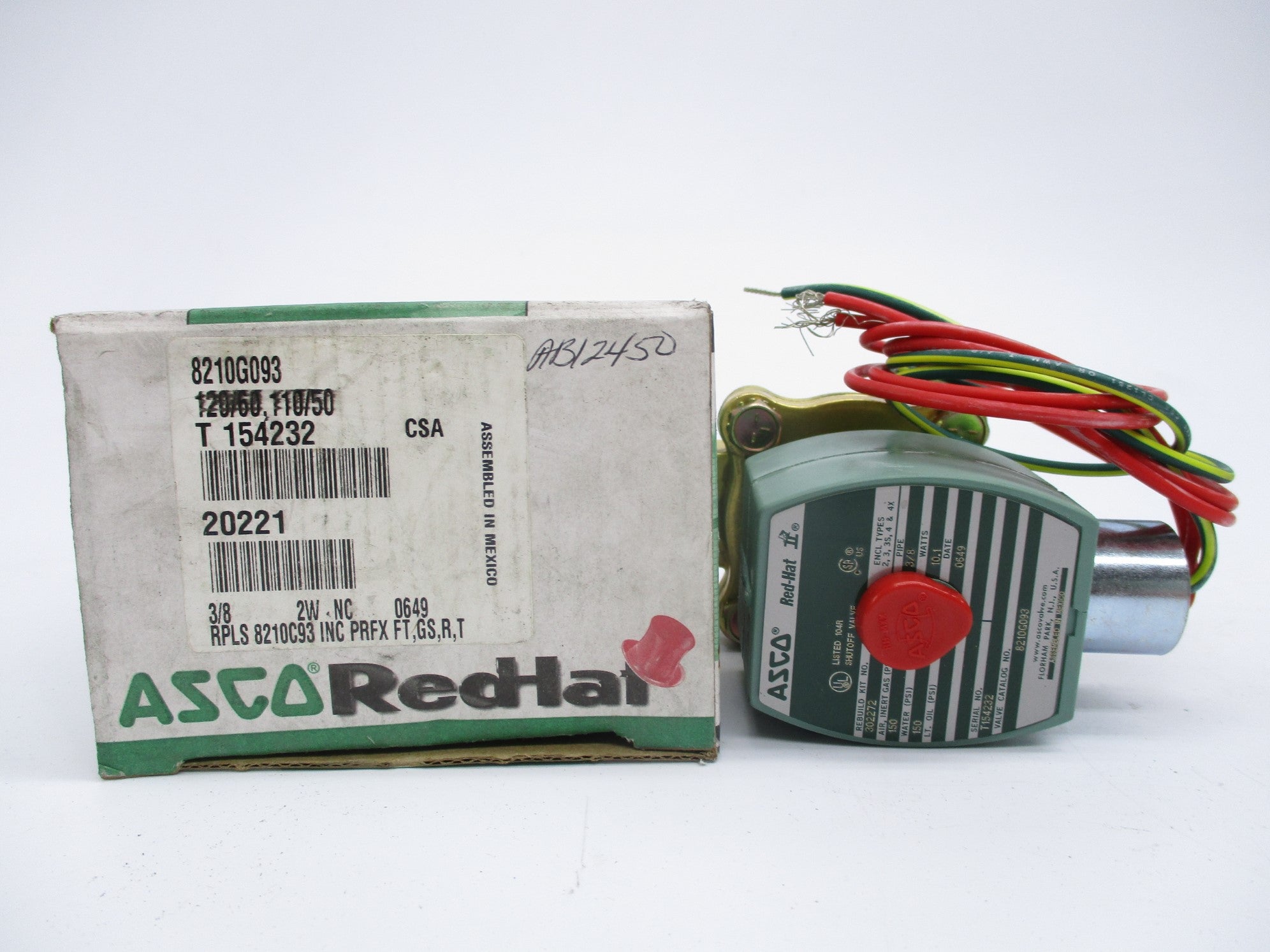 ASCO 8210G093 120/60 110/50 NSMP