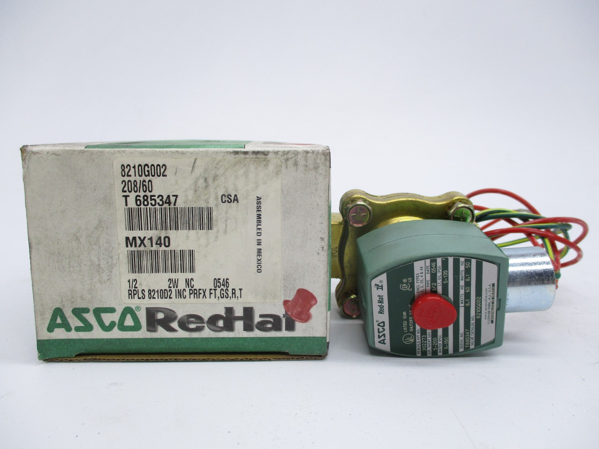 ASCO 8210G002 208/60 NSMP