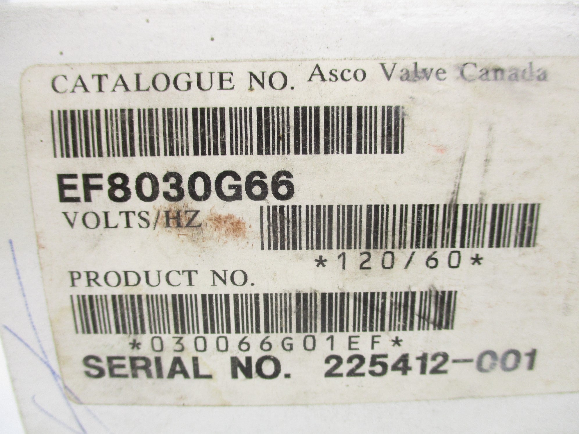 ASCO EF8030G66 110/120V NSMP
