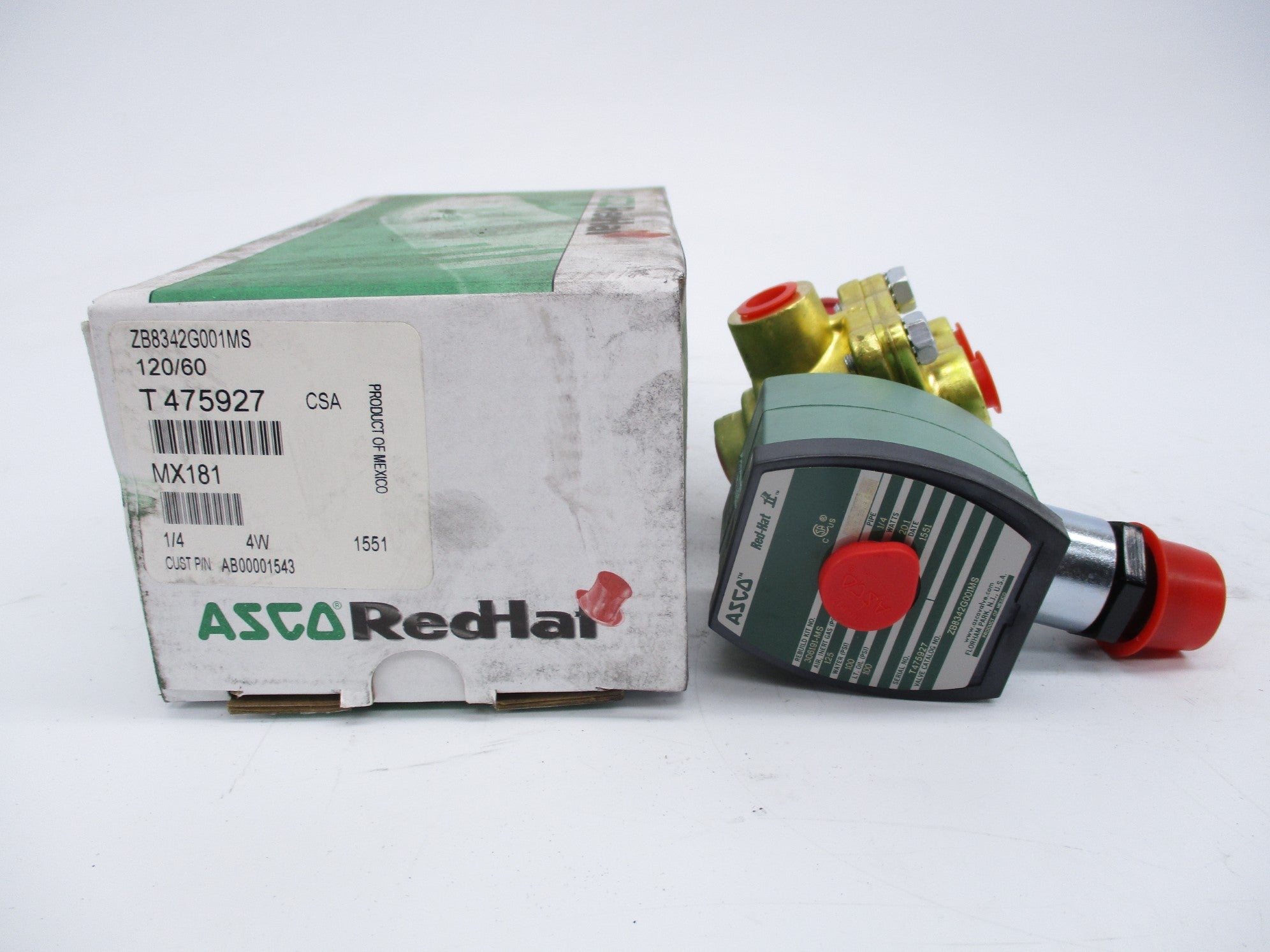 ASCO ZB8342G001MS 110/120V NSMP