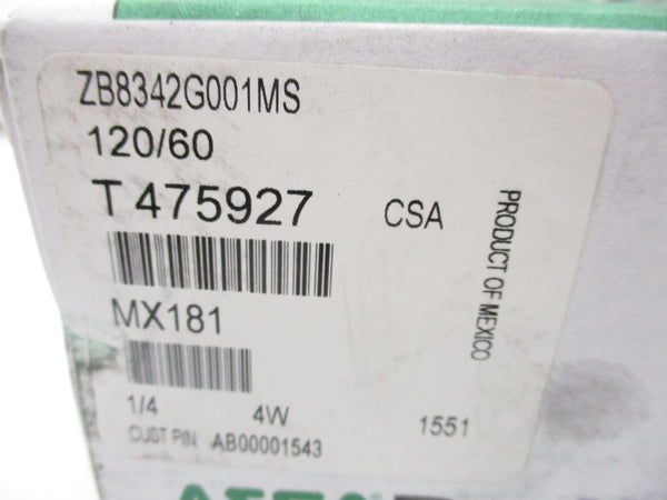 ASCO ZB8342G001MS 110/120V NSMP