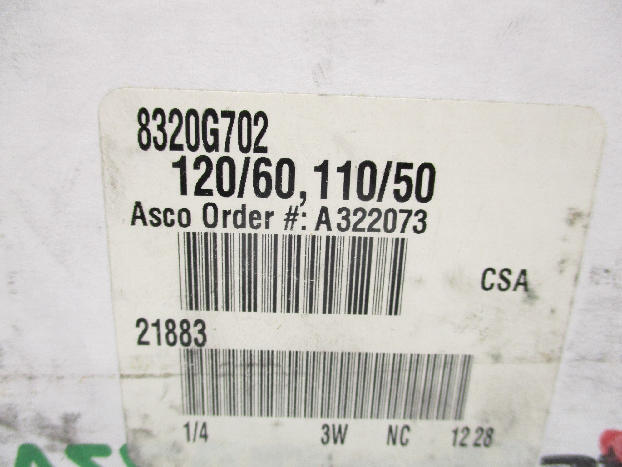 ASCO 8320G702 110/120V NSMP