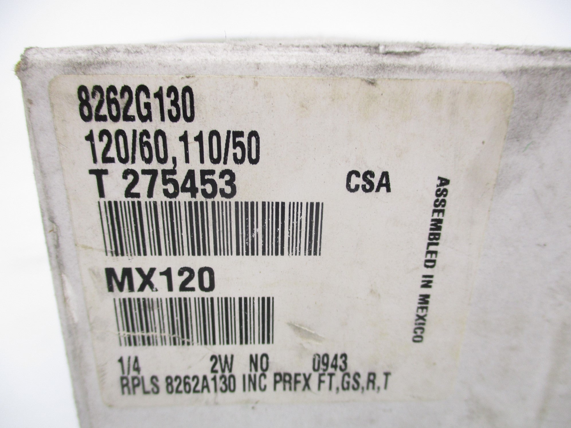 ASCO 8262G130 110/120V NSMP