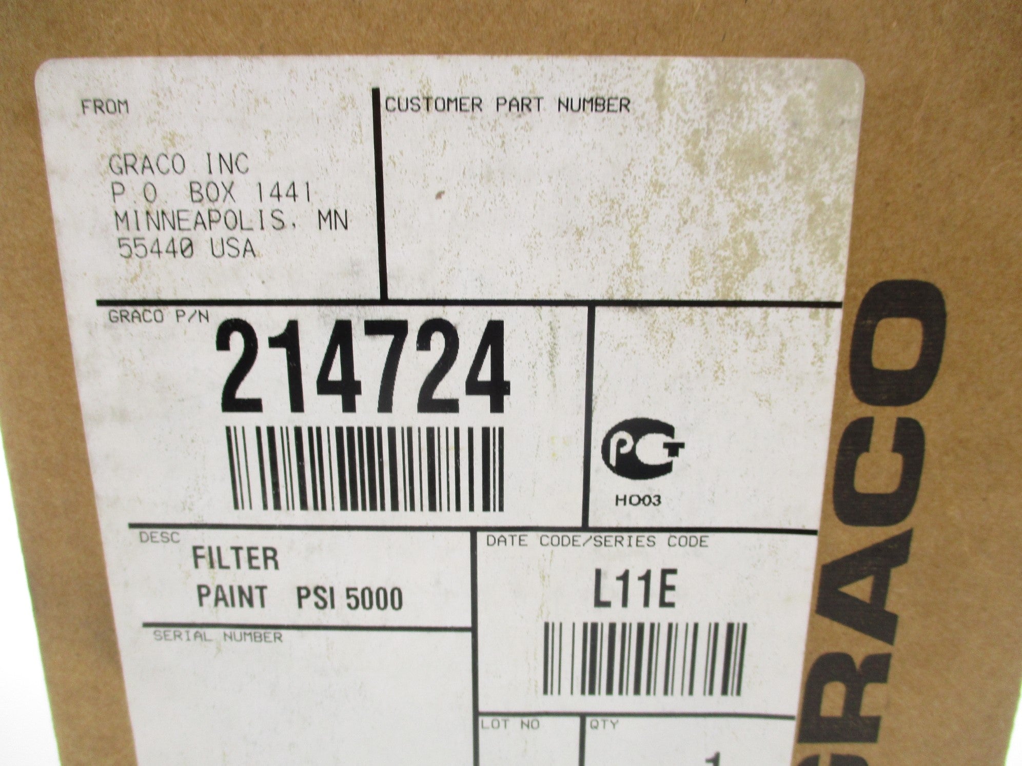 GRACO 214724 NSFS