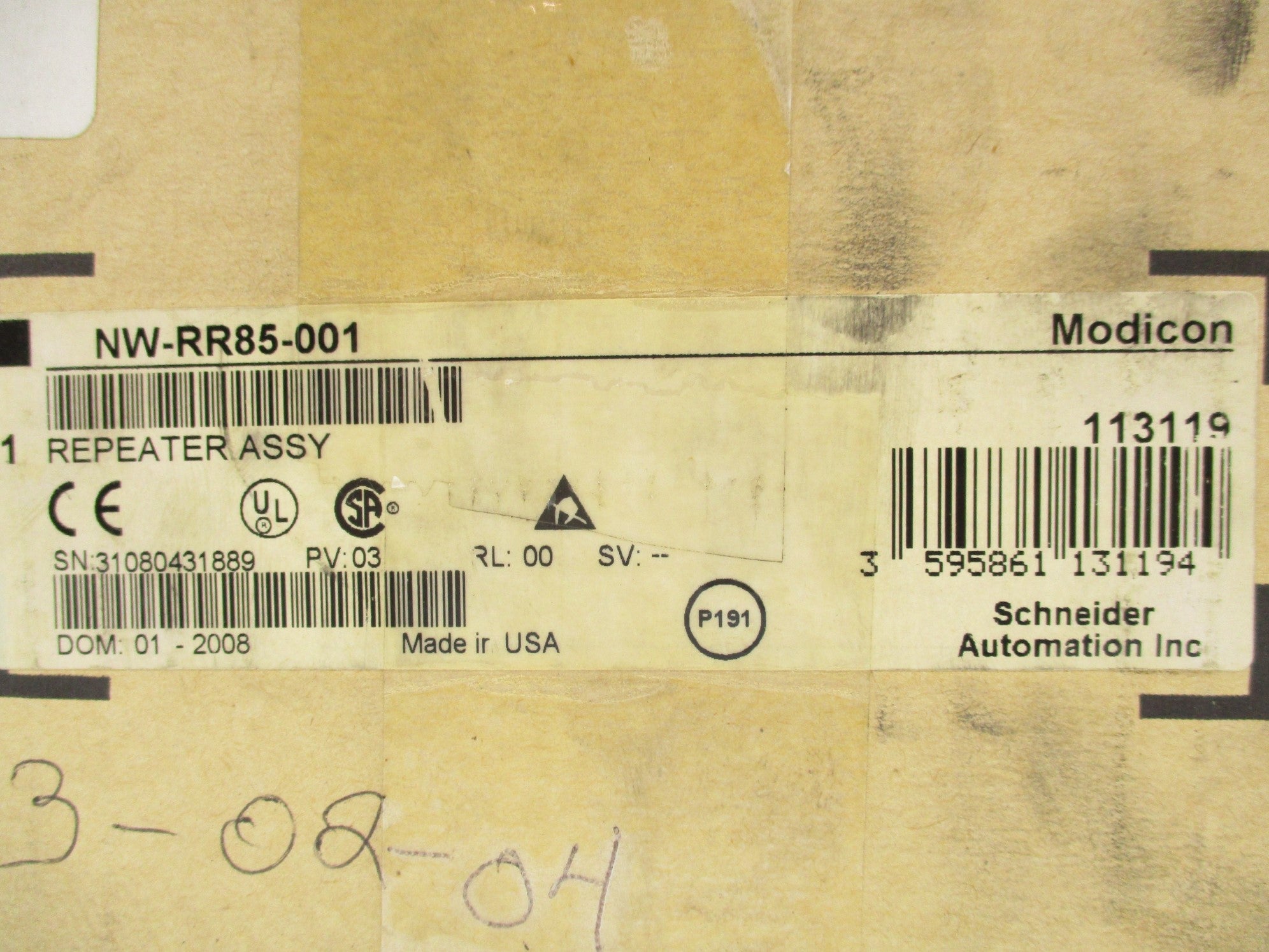 MODICON NW-RR85-001 NSMP