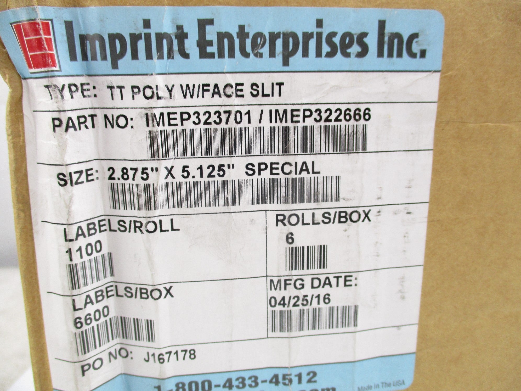 IMPRINTED ENTERPRISES IMEP323701 (PKG OF 6) NSMP