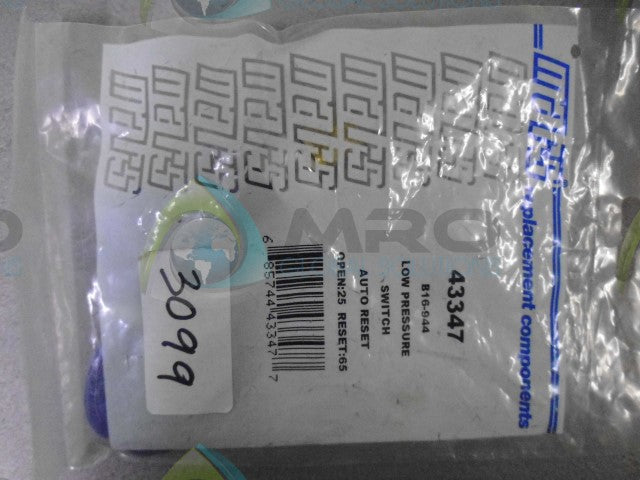 MARS 43347 LOW PRESSURE SWITCH *NEW IN BAG*