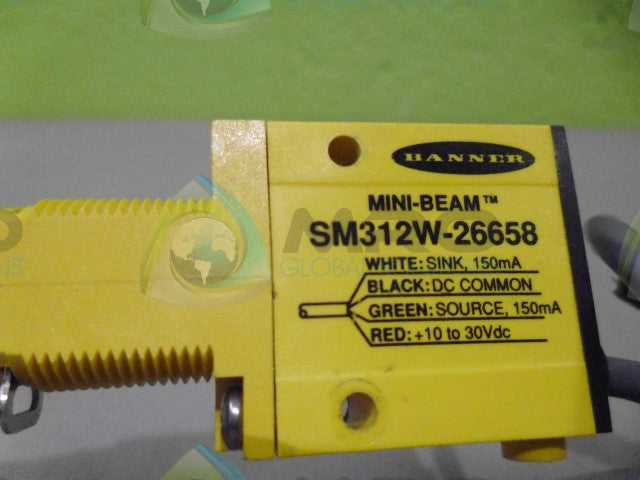 BANNER ENGINEERING SM312W-26658 MINIBEAM *USED*