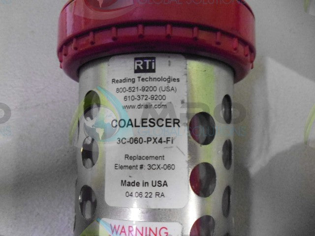 READING TECH 3C-060-PX4-FI COALESCER FILTER *USED*