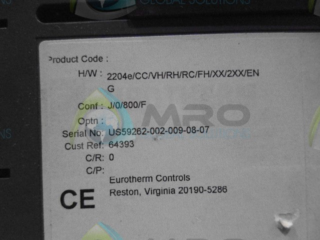 EUROTHERM 2204e/CC/VH/RH/RC/FH/XX/2XX/ENG PROCESS CONTROL *NEW NO BOX*