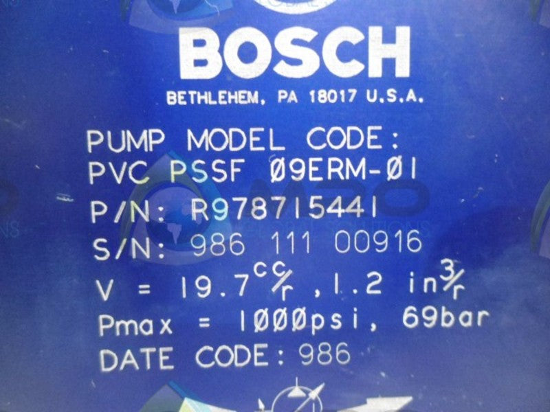 BOSCH R9787I5441 *USED*