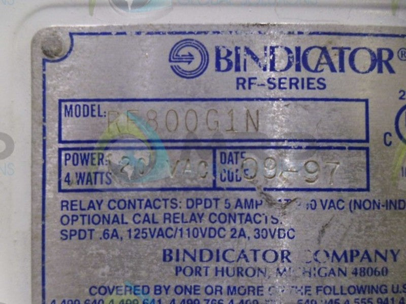 BINDICATOR RF800G1N *USED*