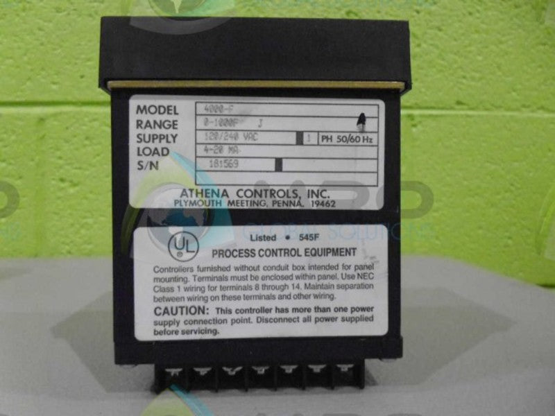ATHENA 4000F PROCESS CONTROL *NEW NO BOX*