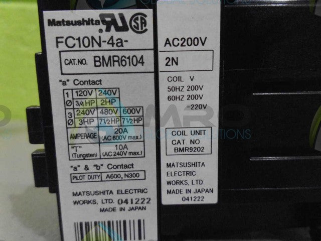 MATSUSHITA FC10N-4A CIRCUIT BREAKER *NEW NO BOX*