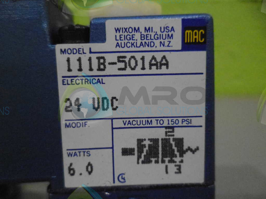 MAC 111B-501AA VALVE *NEW NO BOX*