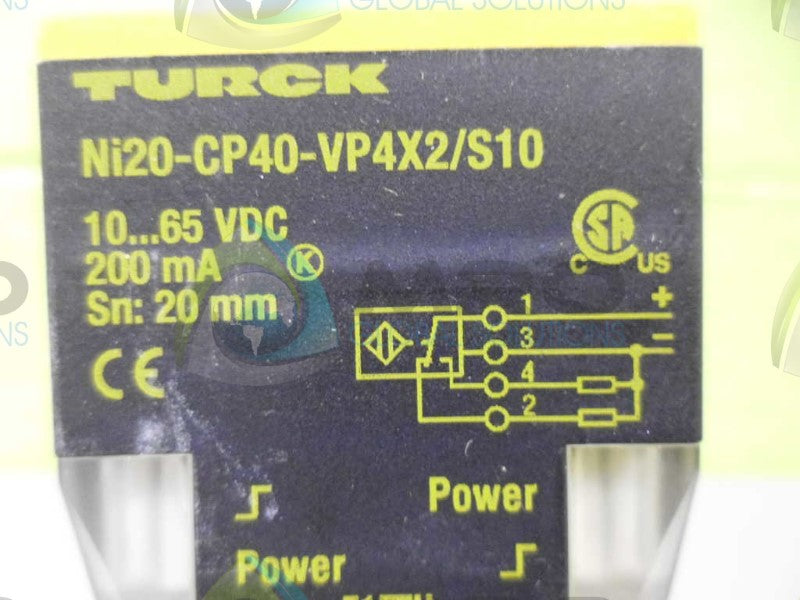 TURCK Ni20-CP40-VP4X2/S10 INDUCTIVE SENSOR *NEW NO BOX*