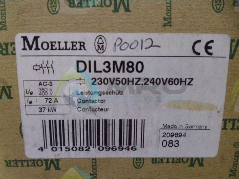 MOELLER DIL3M80 CONTACTOR *NEW IN BOX*