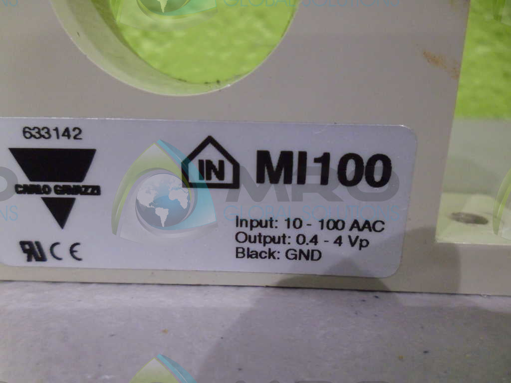 CARLO GAVAZZI MI100 CURRENT METERING TRANSFORMER *USED*