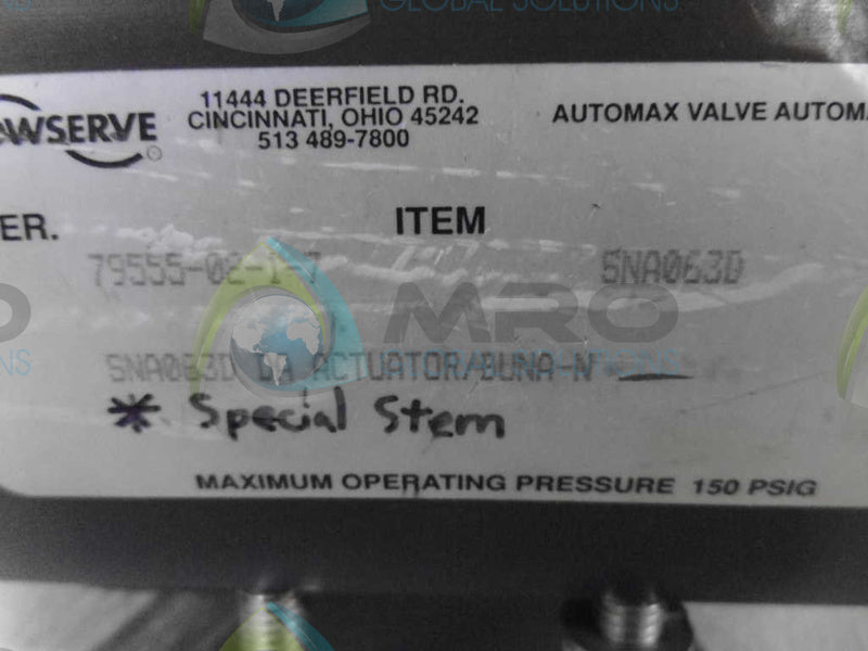 FLOWSERVE SNA063D ACTUACTOR *USED*