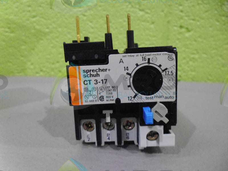 SPRECHER+SCHUH CT3-17.5 OVERLOAD RELAY *NEW IN BOX*