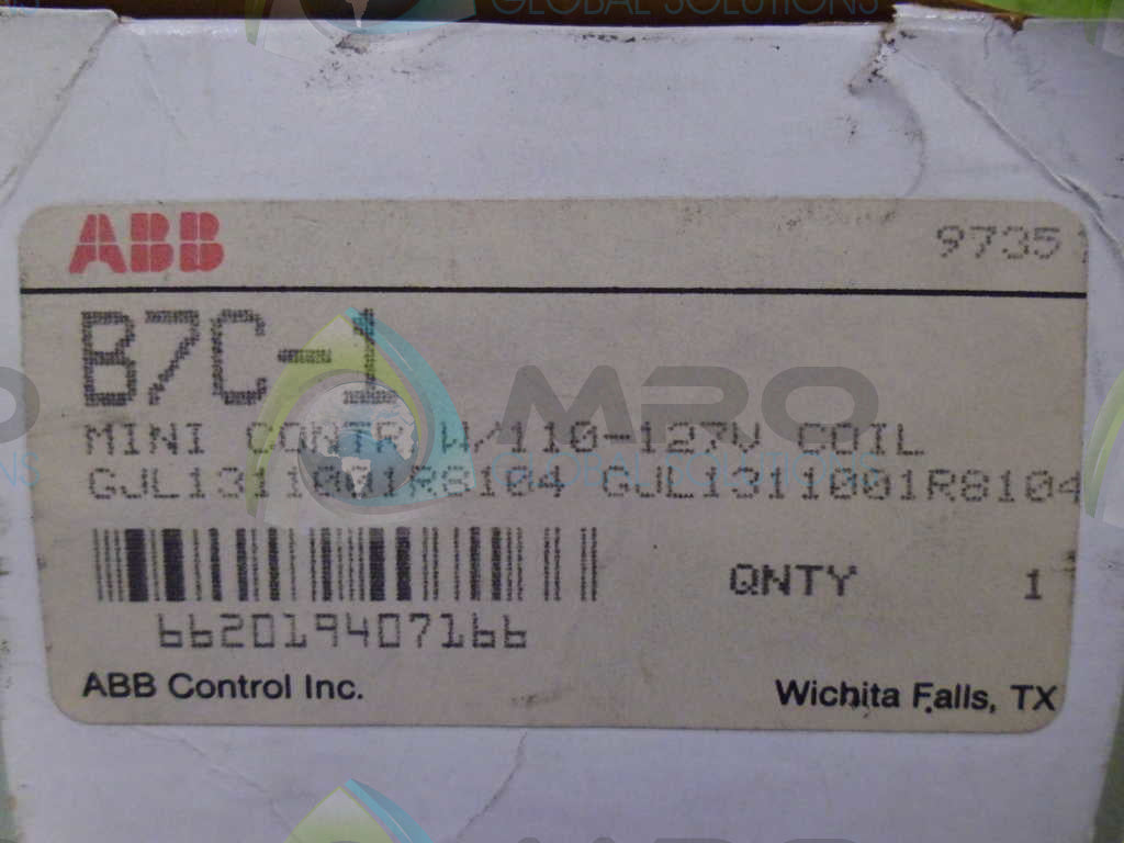ABB GJL1311001R8104 CONTACTOR  *NEW IN BOX*