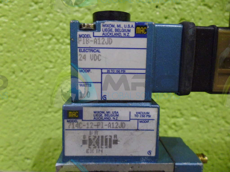MAC 714C-12-PI-A12JD VALVE *USED*