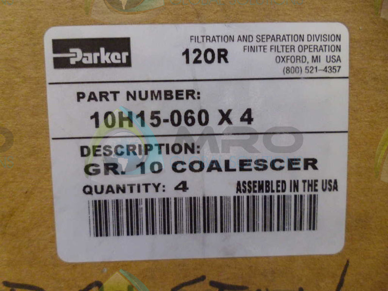 LOT OF 4 PARKER 10H15-060 FILTER *NEW IN BOX*
