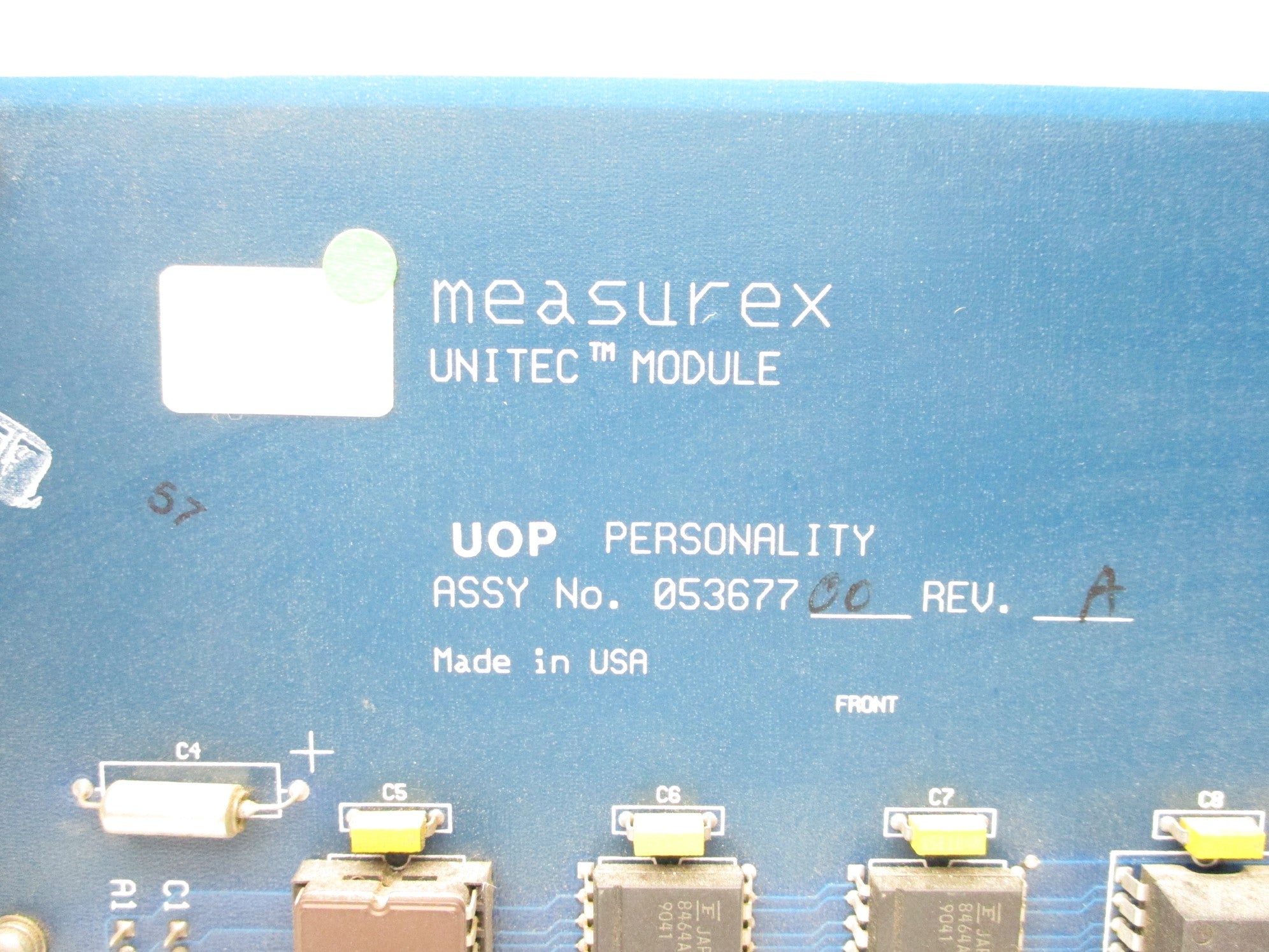 MEASUREX 05367700 REV. A NSNP