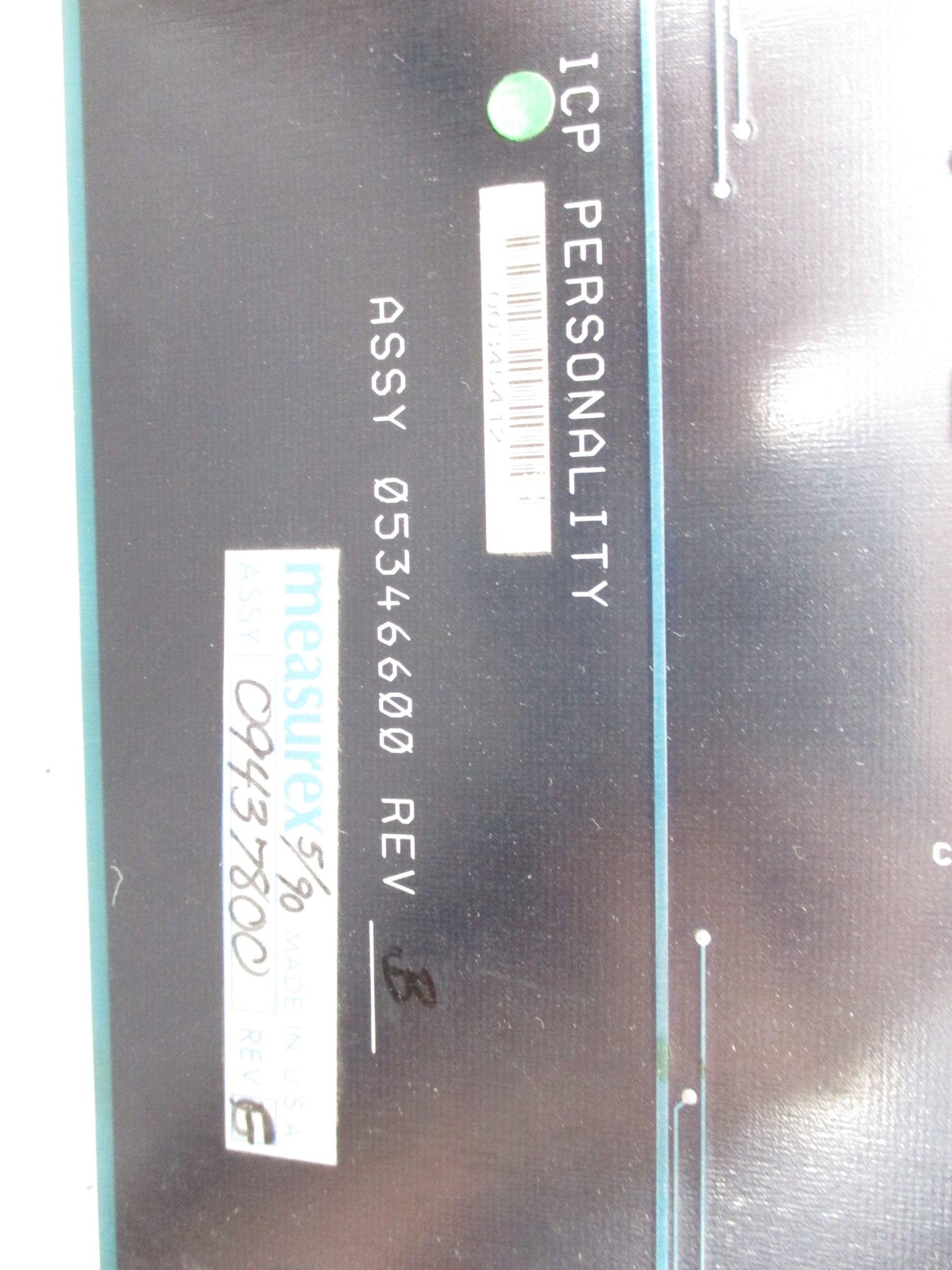 MEASUREX 05346600 REV. B UNMP