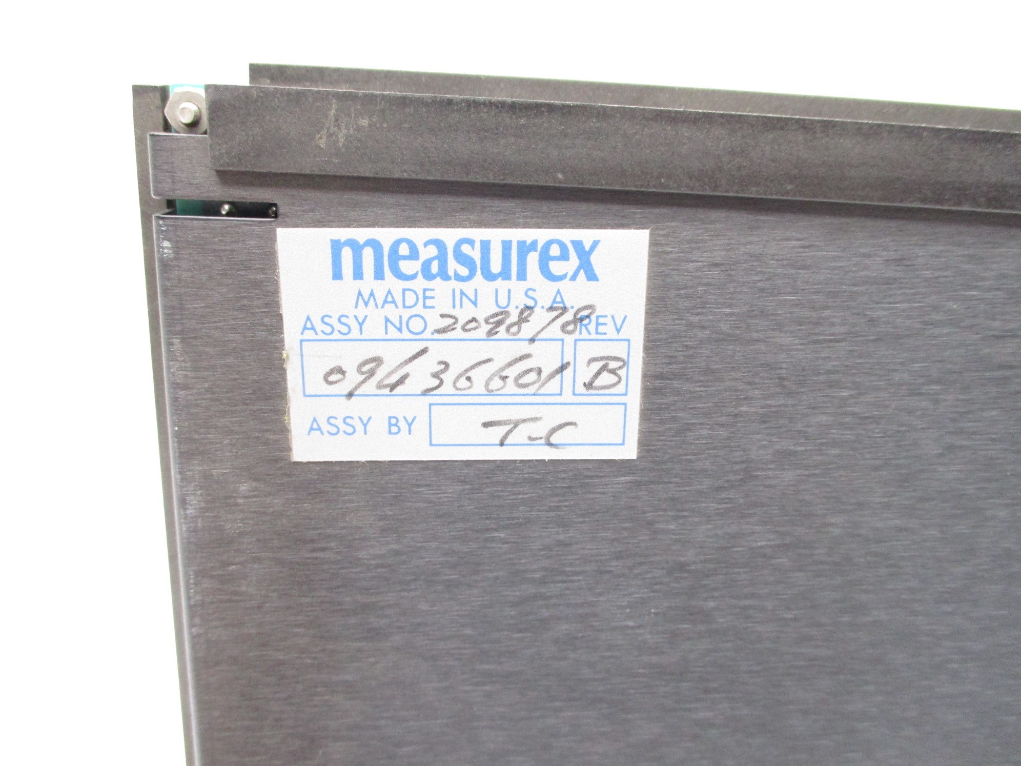 MEASUREX 09436601 REV. B UNMP
