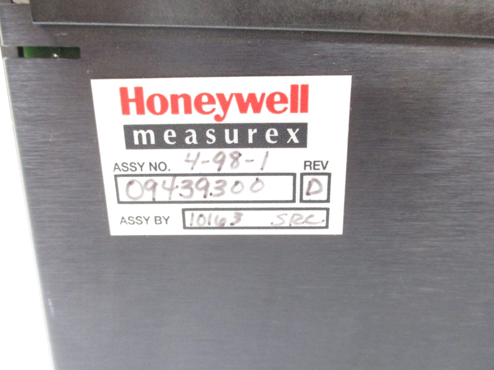 HONEYWELL 09439300 REV. D UNMP