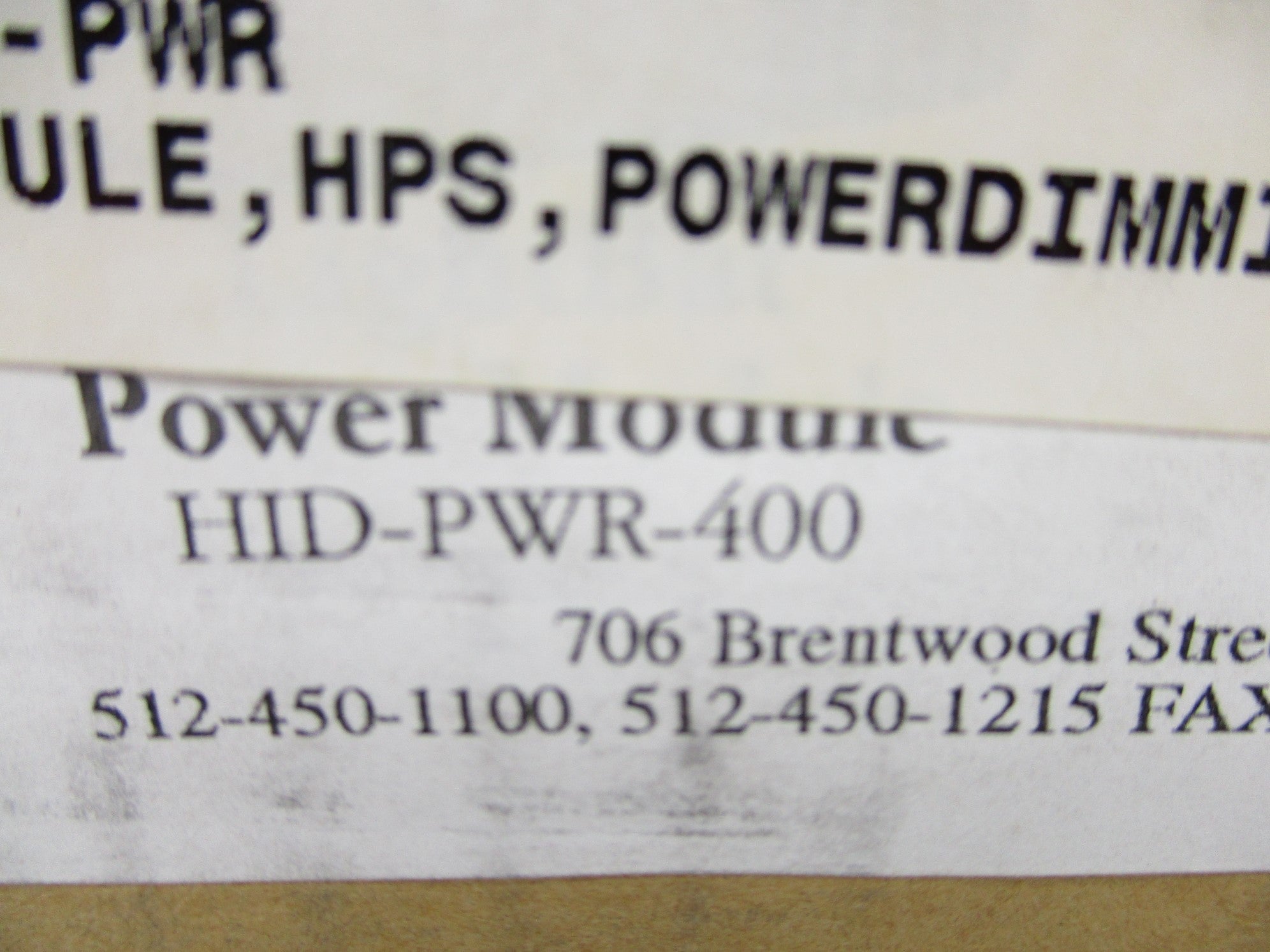 MYTECH HID-PWR-400 NSMP