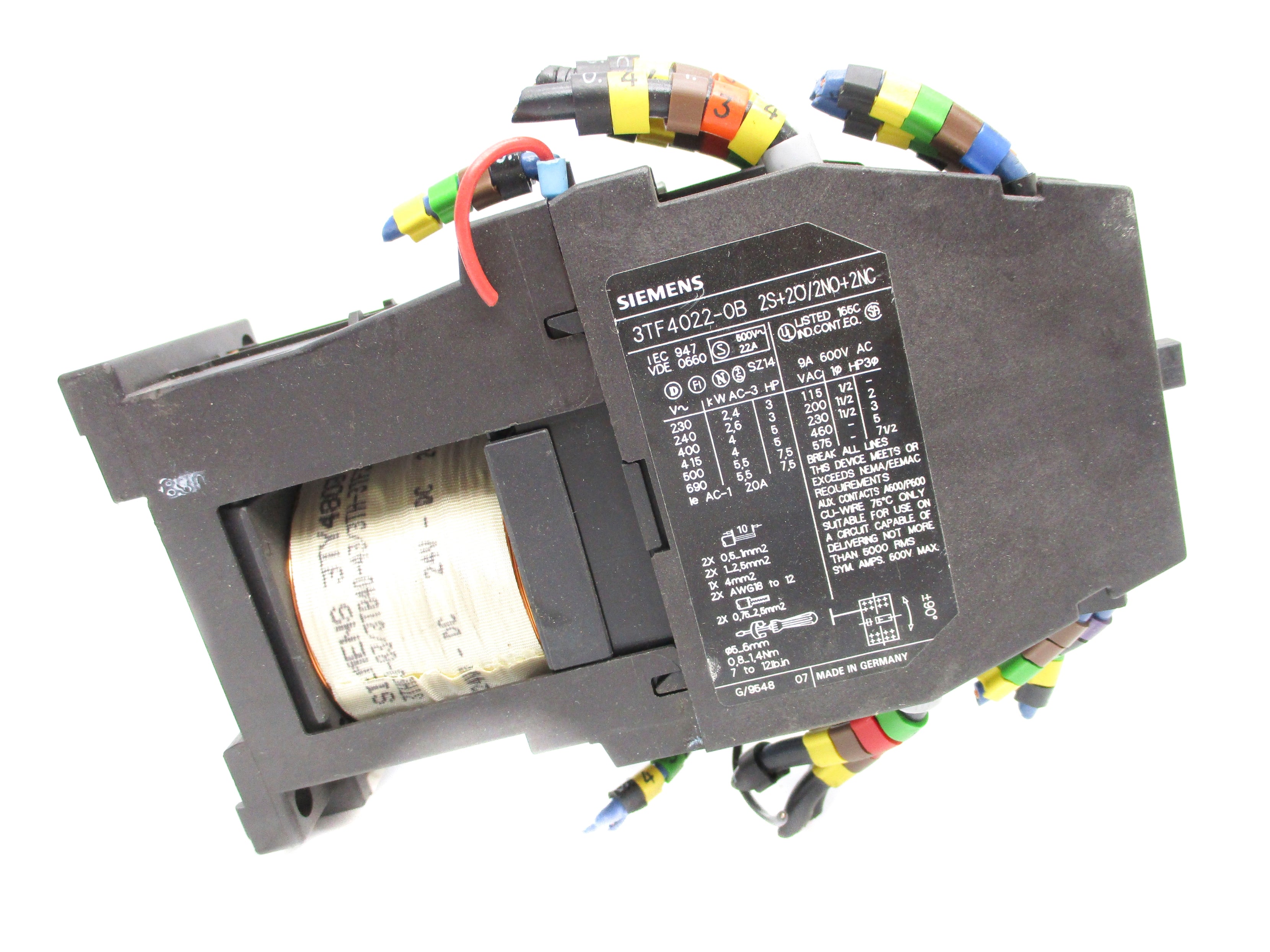 SIEMENS 3TF4022-0B 24VDC UNMP