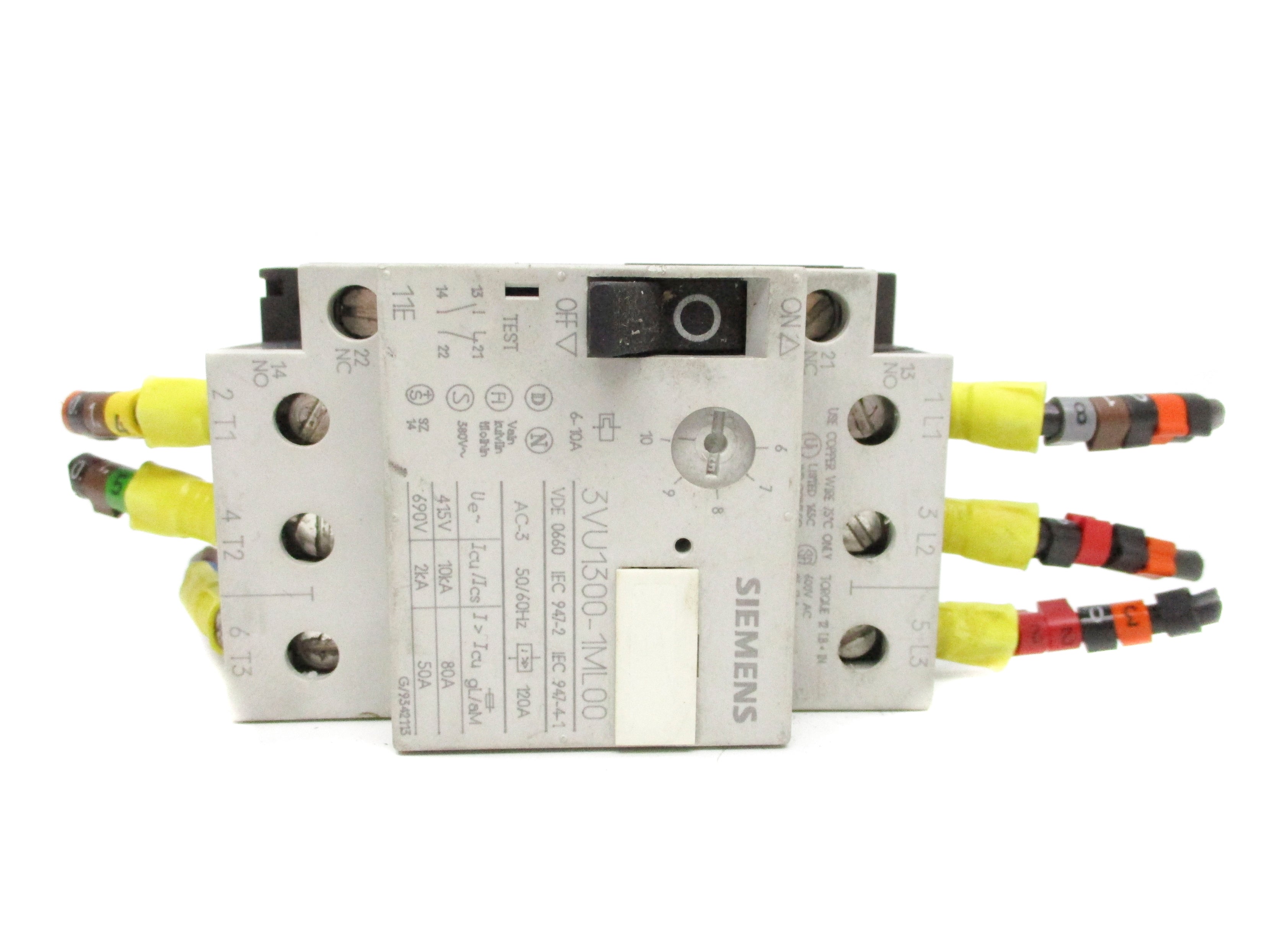 SIEMENS 3VU1300-1ML00 600VAC 6-10A UNMP