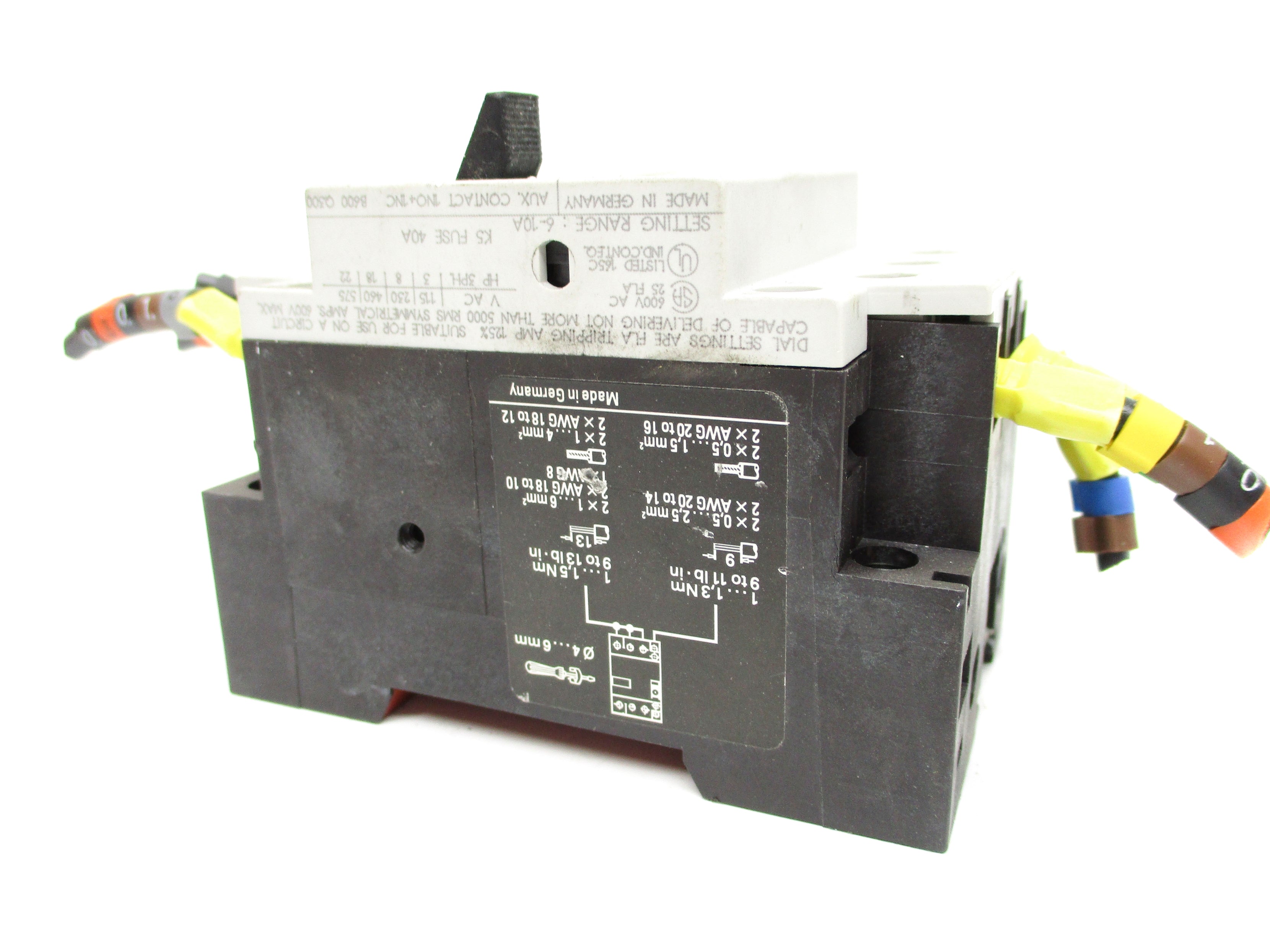 SIEMENS 3VU1300-1ML00 600VAC 6-10A UNMP