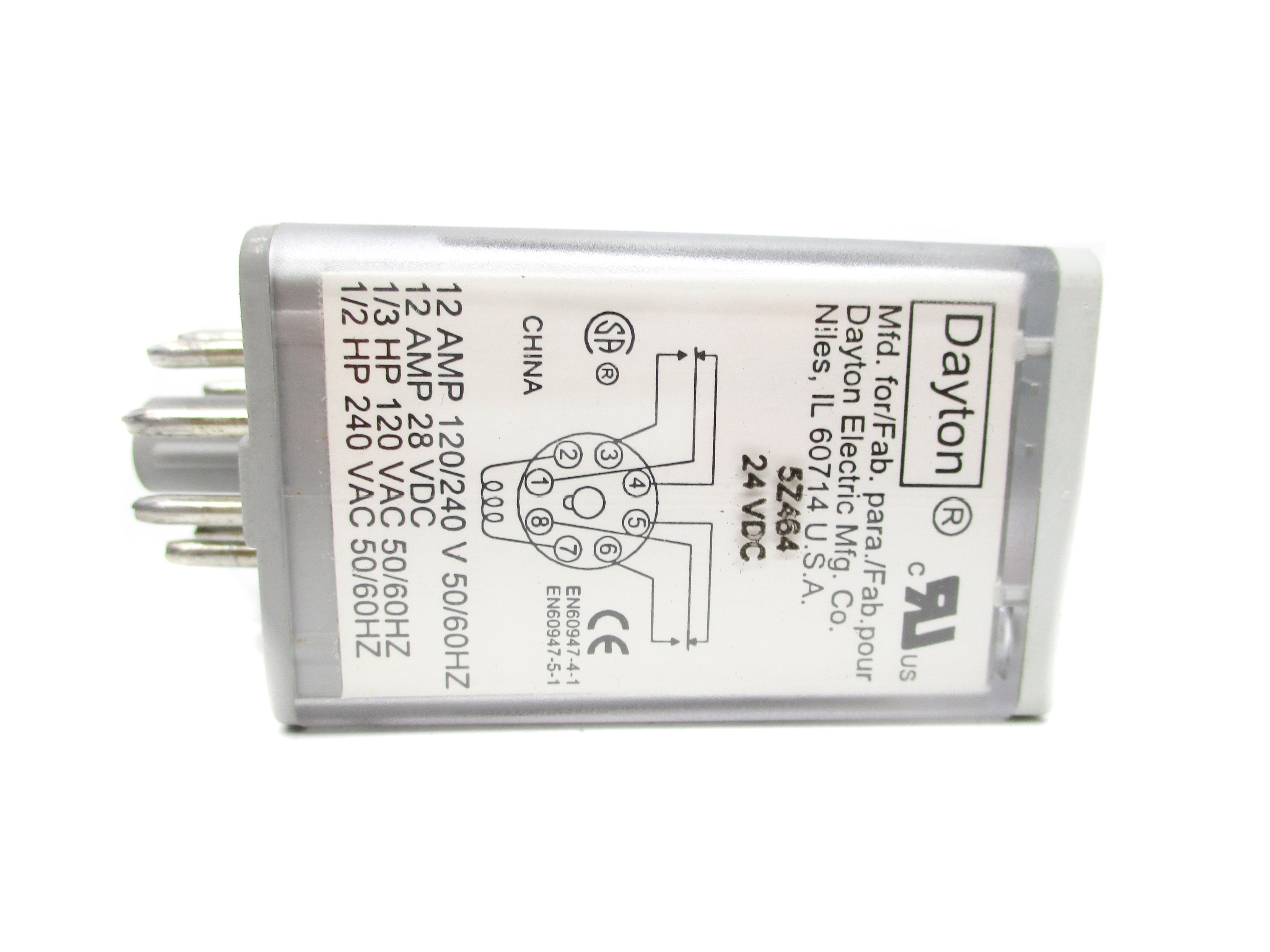 DAYTON 5Z464 12A 24VDC UNMP