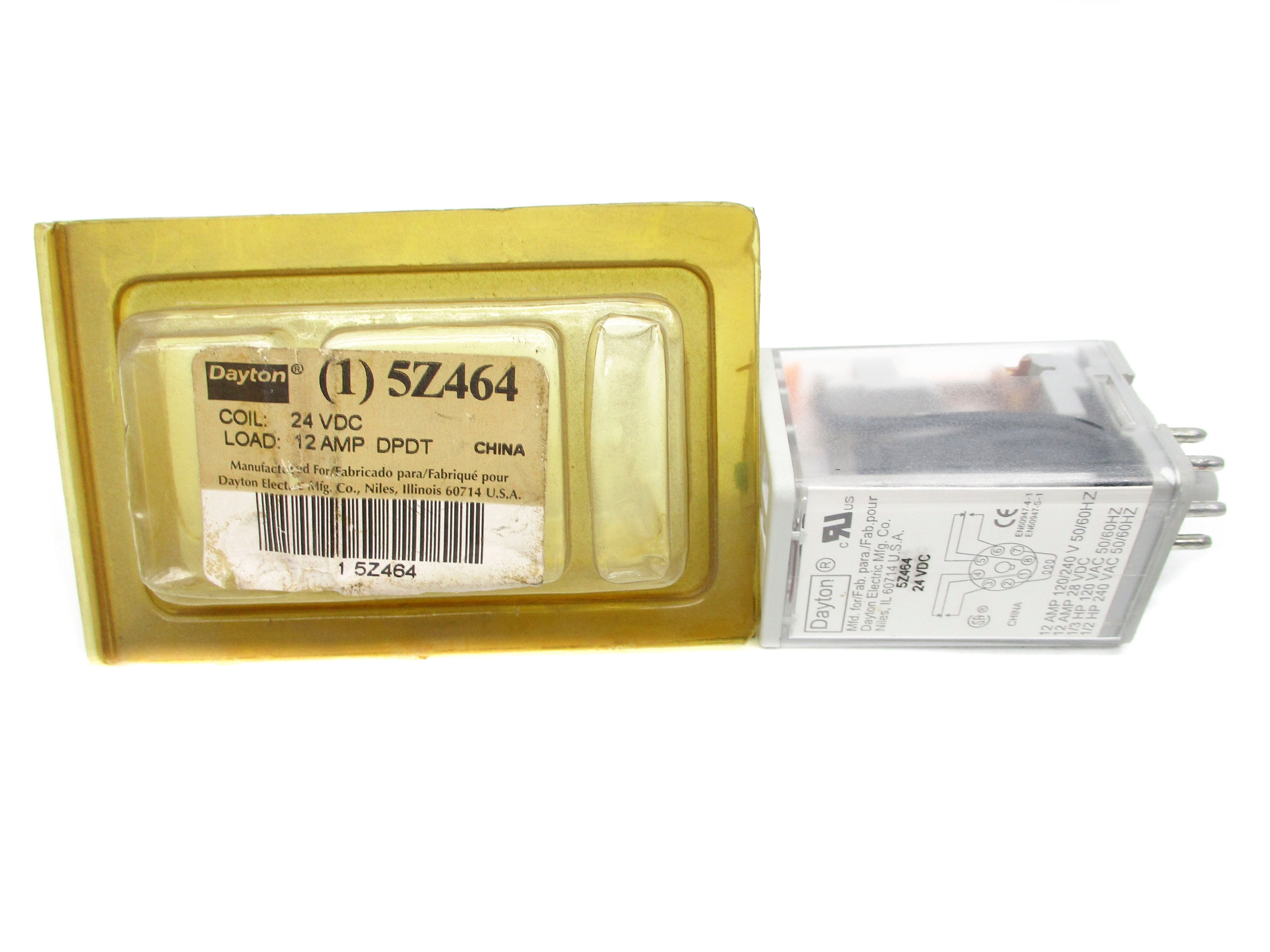 DAYTON 5Z464 12A 24VDC NSMP