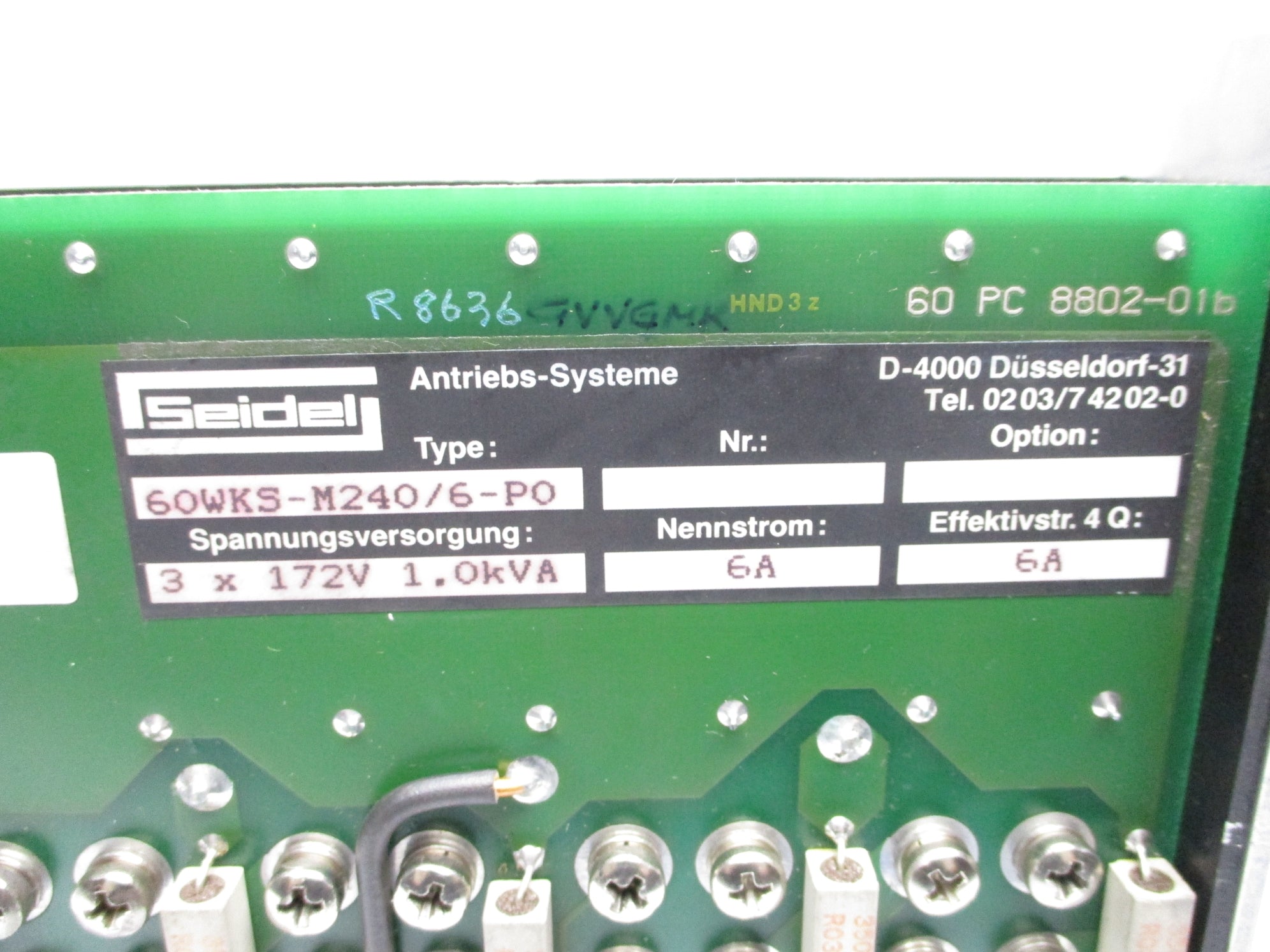 SEIDEL 60WKS-M240/6-PO UNMP