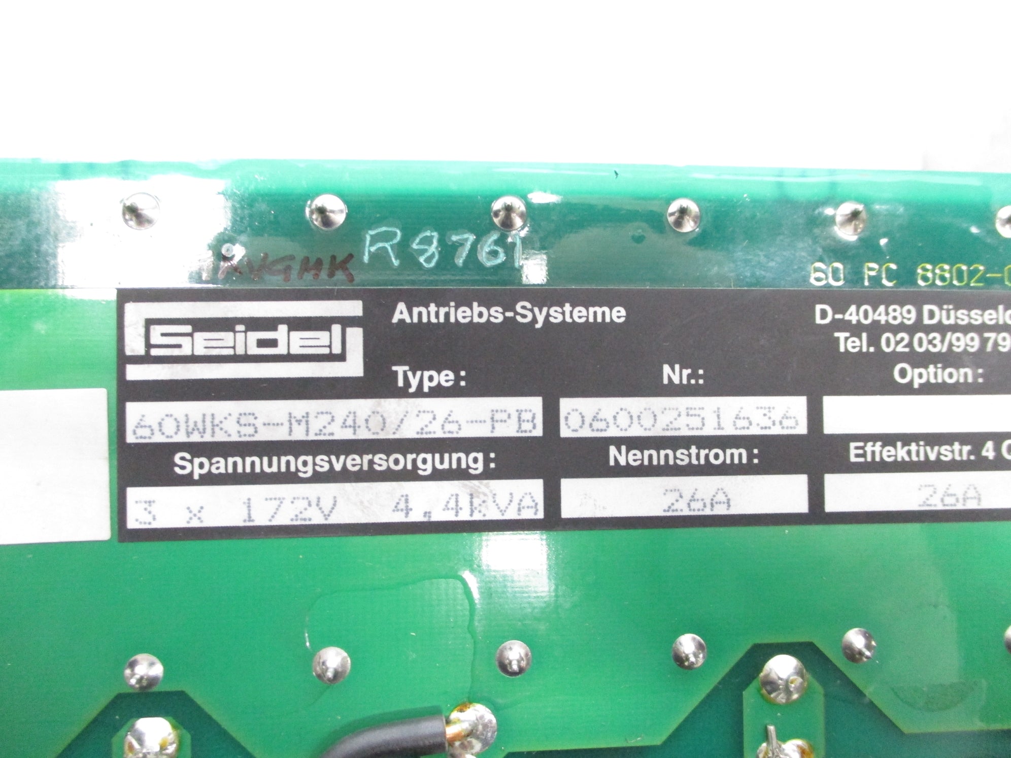 SEIDEL 60WKS-M240/26-PB UNMP