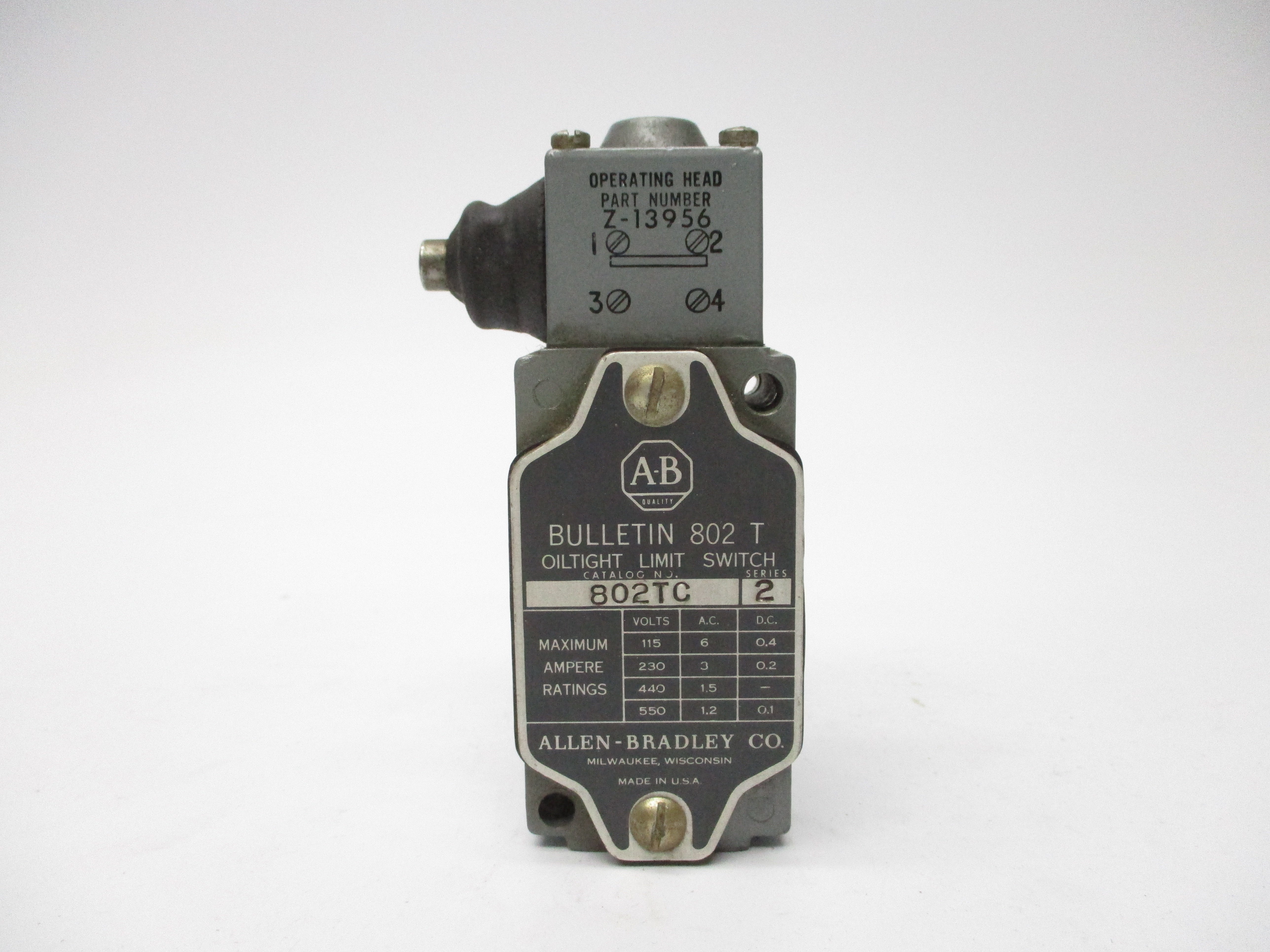 ALLEN BRADLEY 802TC SER. 2 NSNP
