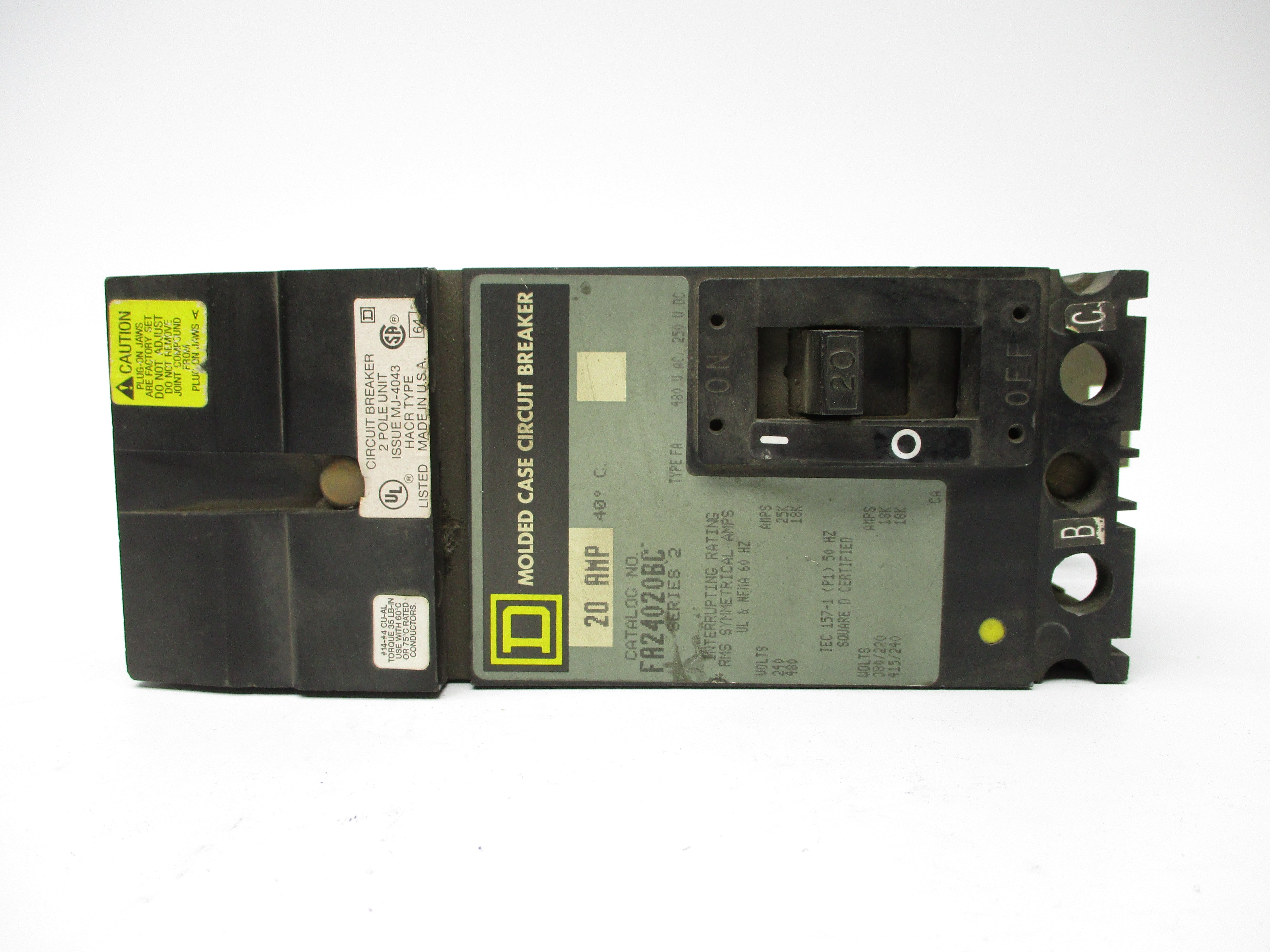 SQUARE D FA24020BC 20A 480V NSNP