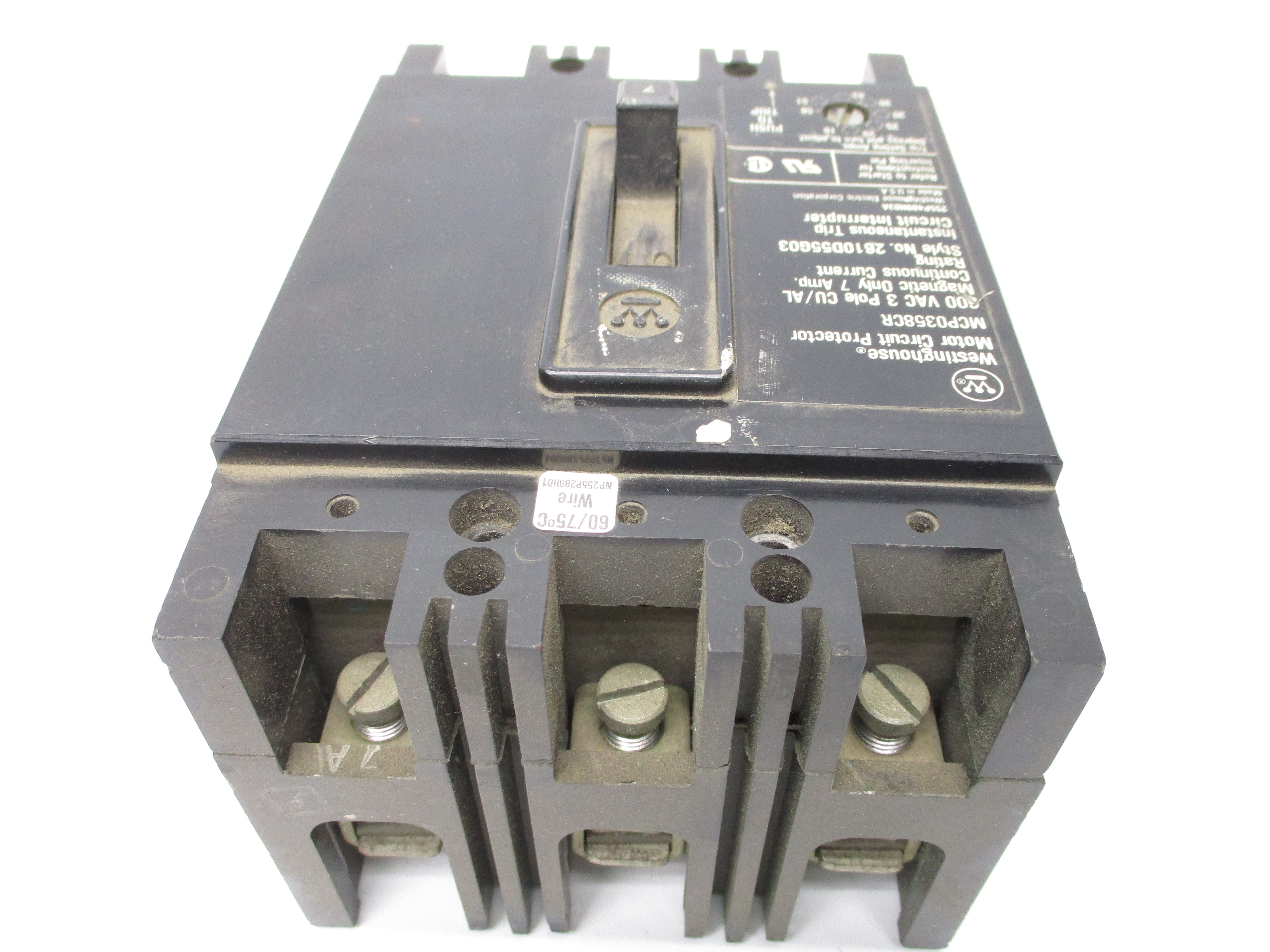 WESTINGHOUSE MCP0358CR 600VAC 7A NSNP