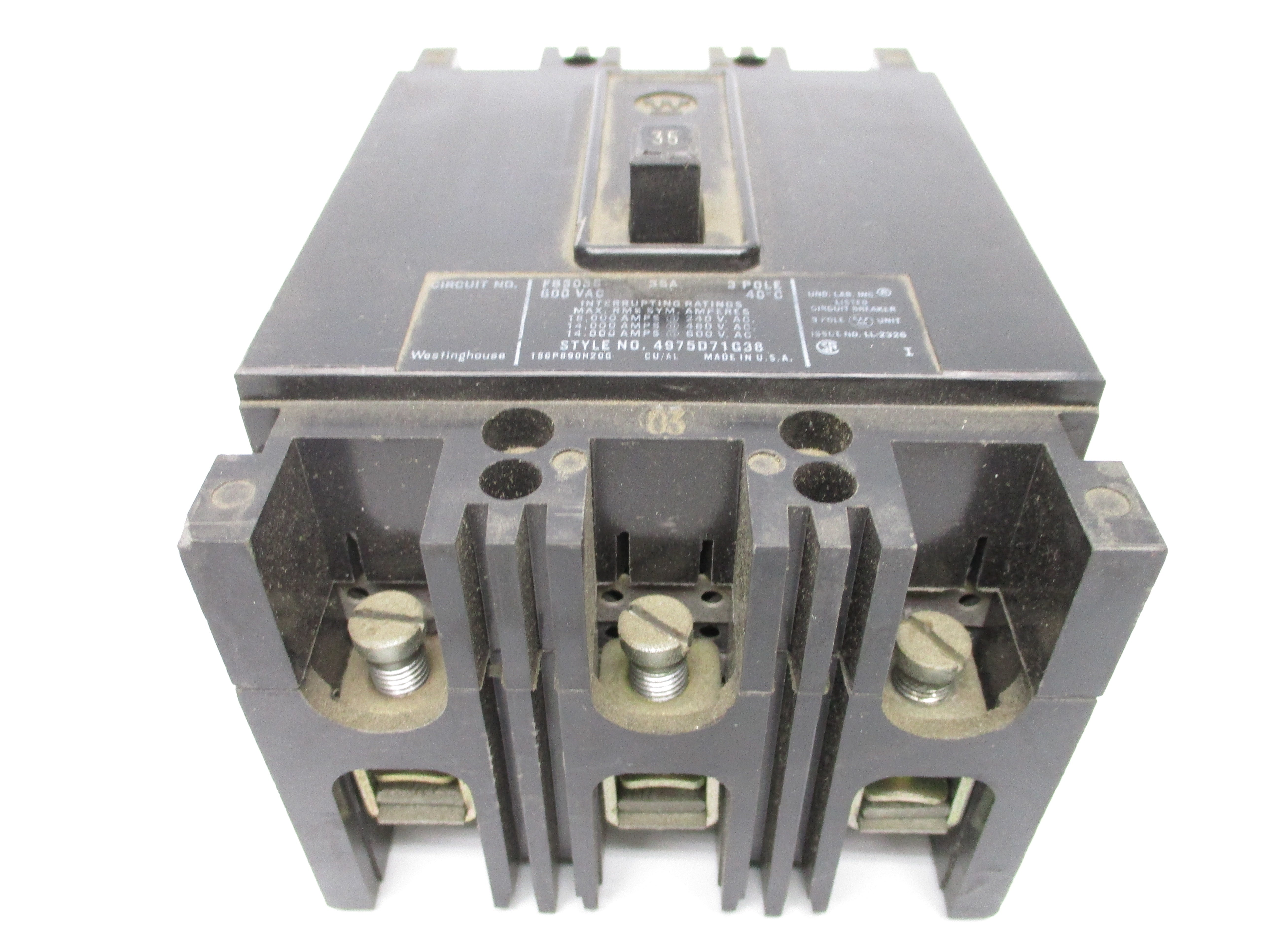 WESTINGHOUSE FB3035 35A 600VAC NSNP