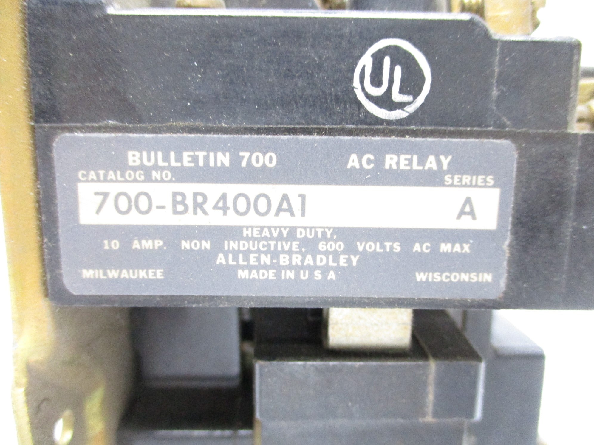 ALLEN BRADLEY 700-BR400A1 SER. A 120V UNMP