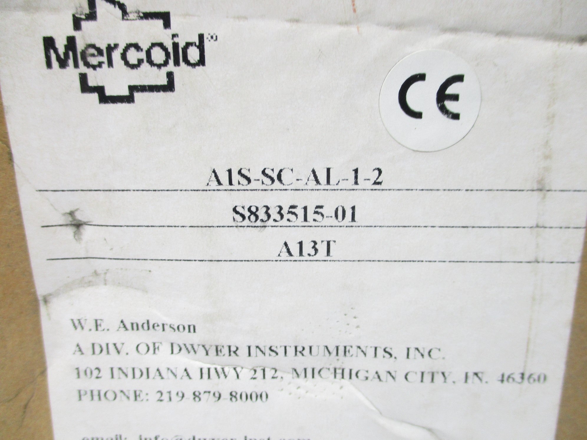 MERCOID A1S-SC-AL-1-2 NSMP