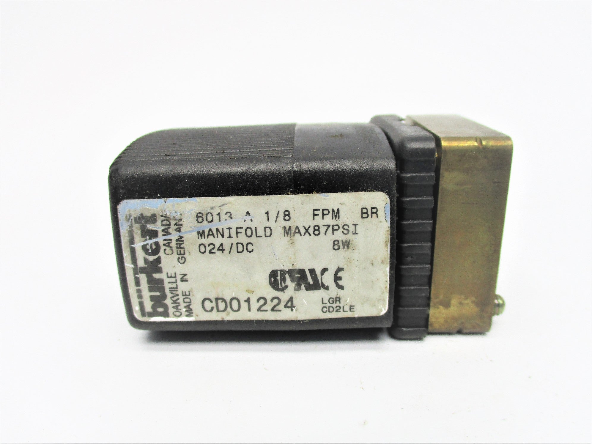 BURKERT CD01124 24VDC 87PSI UNMP